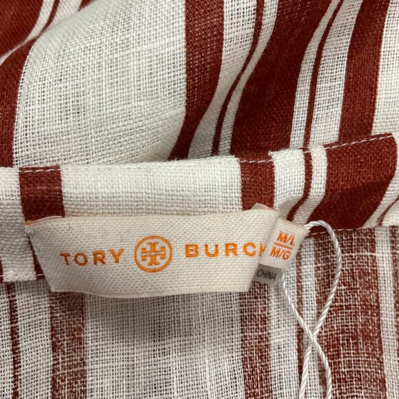 Tory Burch New Ivory / Desert Stripe Alcott Beach Caftan - Picture 4 of 5